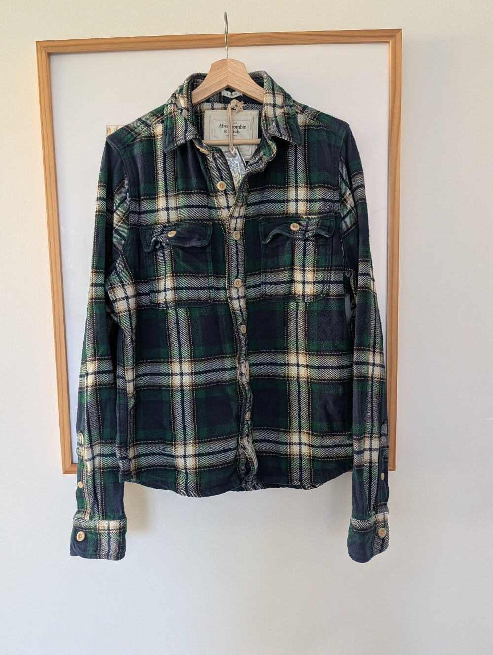 NWT Abercrombie & Fitch Cotton Plaid Flannel